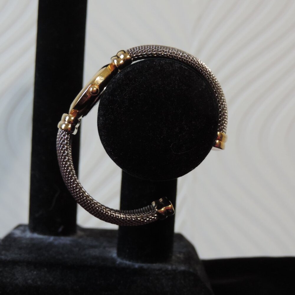 GRUEN Quartz Vintage mesh bangle bracelet watch Mixed Metal - Picture 4 of 9